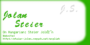 jolan steier business card